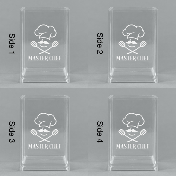 Master Chef Acrylic Pen Holder - All Sides