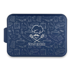 Master Chef Aluminum Baking Pan with Navy Lid (Personalized)