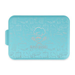Master Chef Aluminum Baking Pan with Teal Lid (Personalized)