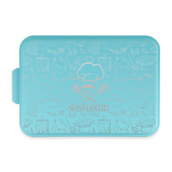 Master Chef Aluminum Baking Pan with Teal Lid (Personalized)