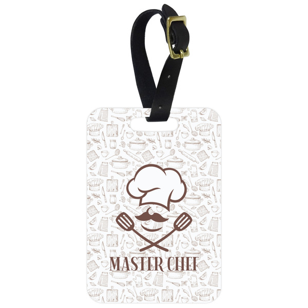 Custom Master Chef Metal Luggage Tag w/ Name or Text