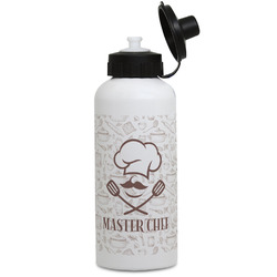 Master Chef Water Bottles - Aluminum - 20 oz - White (Personalized)