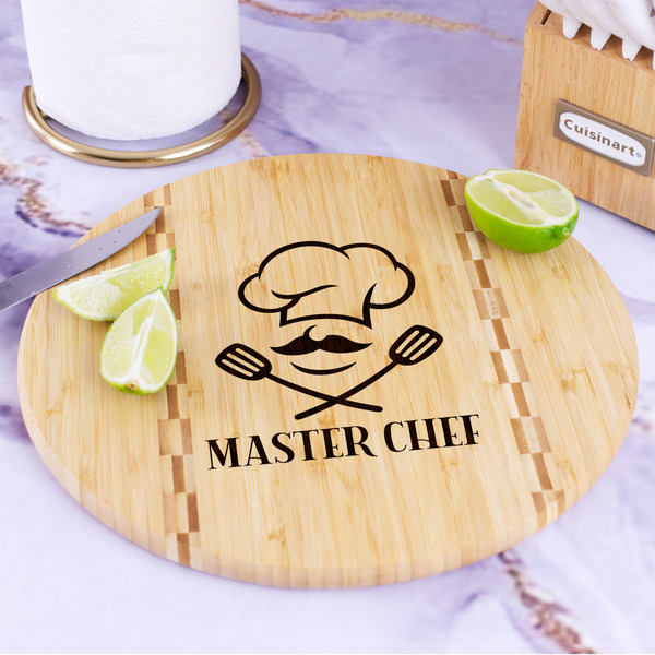 Master Chef Bamboo Cutting Board - In Context