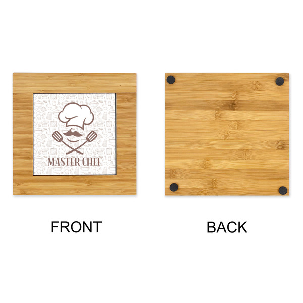 Master Chef Bamboo Trivet with 6" Tile - APPROVAL
