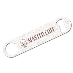 Master Chef Bar Bottle Opener - White w/ Name or Text