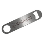 Master Chef Bar Bottle Opener - Silver w/ Name or Text