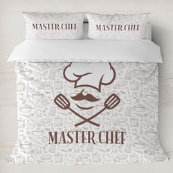 Master Chef Duvet Cover Set - King w/ Name or Text