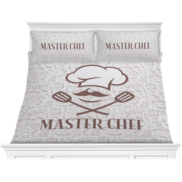 Custom Master Chef Comforter Set - King w/ Name or Text