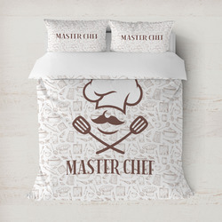 Master Chef Duvet Cover Set - Full / Queen w/ Name or Text