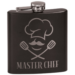 Master Chef Black Flask Set (Personalized)