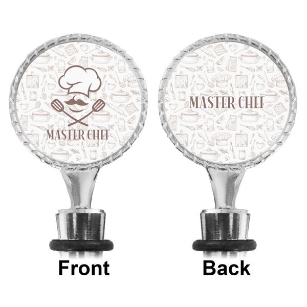 Master Chef Bottle Stopper - Front and Back