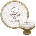 Master Chef Cabinet Knob - Gold (Personalized)