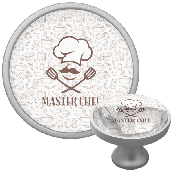 Master Chef Cabinet Knob - Nickel - Multi Angle