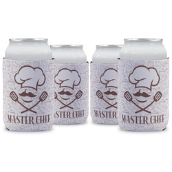 Master Chef Can Cooler (12 oz) - Set of 4 w/ Name or Text