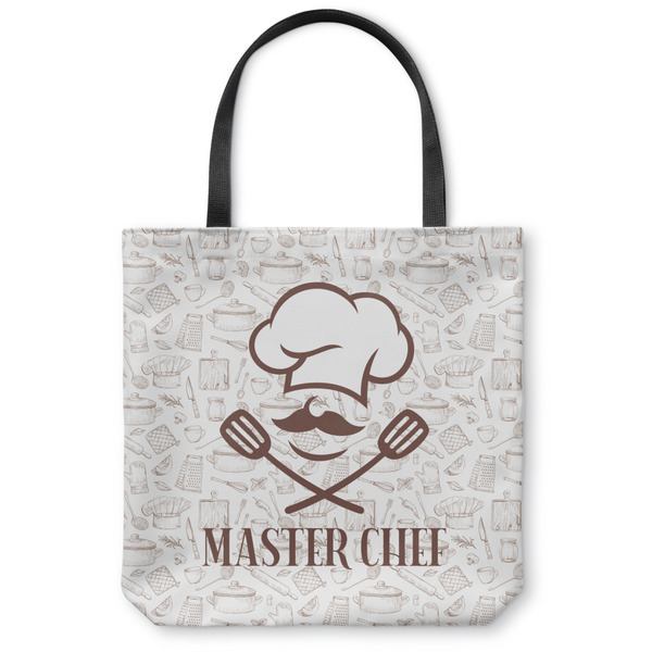 Custom Master Chef Canvas Tote Bag - Medium - 16"x16" w/ Name or Text