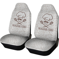 Master Chef Car Seat Covers (Set of Two) w/ Name or Text