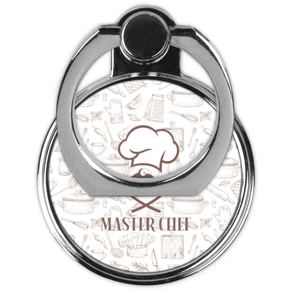 Master Chef Cell Phone Ring Stand & Holder - Front (Collapsed)