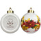Master Chef Ceramic Christmas Ornament - Poinsettias (APPROVAL)