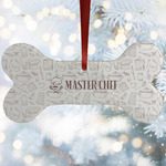 Master Chef Ceramic Dog Ornament w/ Name or Text