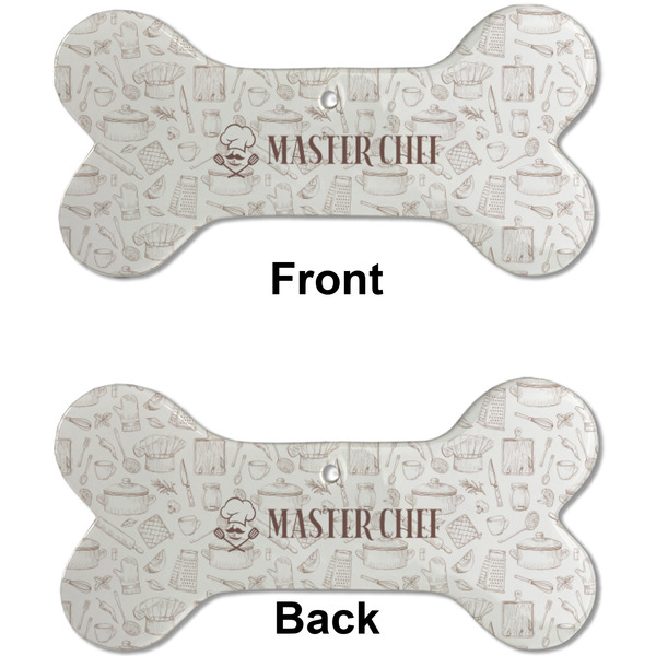 Master Chef Ceramic Flat Ornament - Bone Front & Back (APPROVAL)
