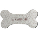 Master Chef Ceramic Dog Ornament - Front w/ Name or Text