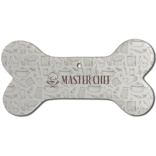 Master Chef Ceramic Flat Ornament - Bone Front