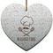Master Chef Ceramic Flat Ornament - Heart (Front)