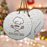 Master Chef Ceramic Ornament w/ Name or Text