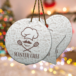Master Chef Ceramic Ornament w/ Name or Text