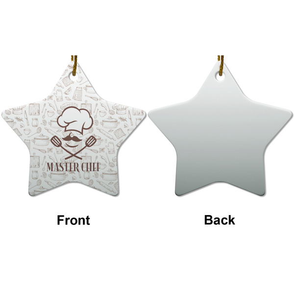 Master Chef Ceramic Flat Ornament - Star Front & Back (APPROVAL)