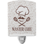Master Chef Ceramic Night Light w/ Name or Text