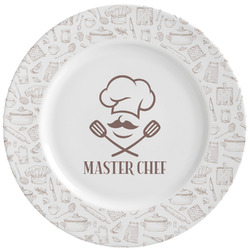 Master Chef Ceramic Dinner Plates (Set of 4) (Personalized)