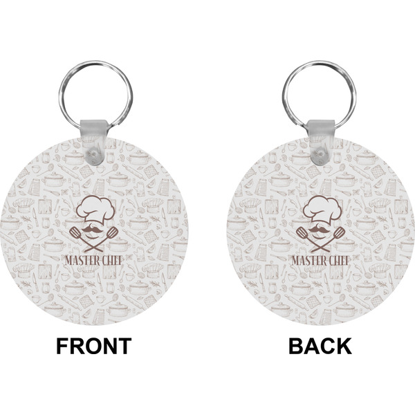 Master Chef Circle Keychain (Front + Back)