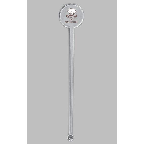 Master Chef Clear Plastic 7" Stir Stick - Round - Single Stick