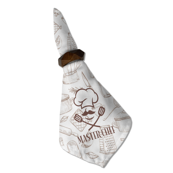 Master Chef Cloth Napkins - Personalized Dinner (Folded in Ring) (MAIN)