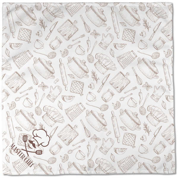 Master Chef Cloth Napkins - Personalized Dinner (Full Open)
