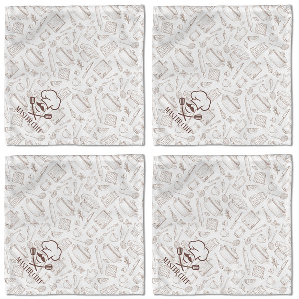 Master Chef Cloth Napkins - Personalized Lunch (APPROVAL) Set of 4