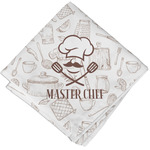 Master Chef Cloth Cocktail Napkin - Single w/ Name or Text