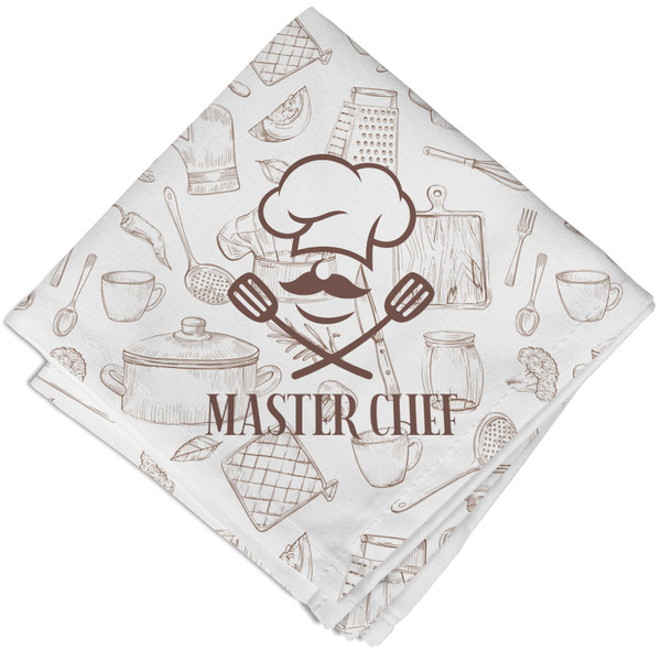 Custom Master Chef Cloth Napkin w/ Name or Text