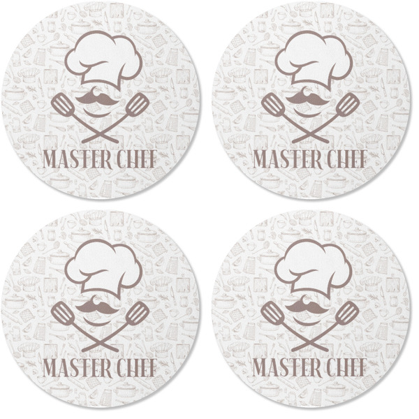 Master Chef Coaster Round Rubber Back - Apvl