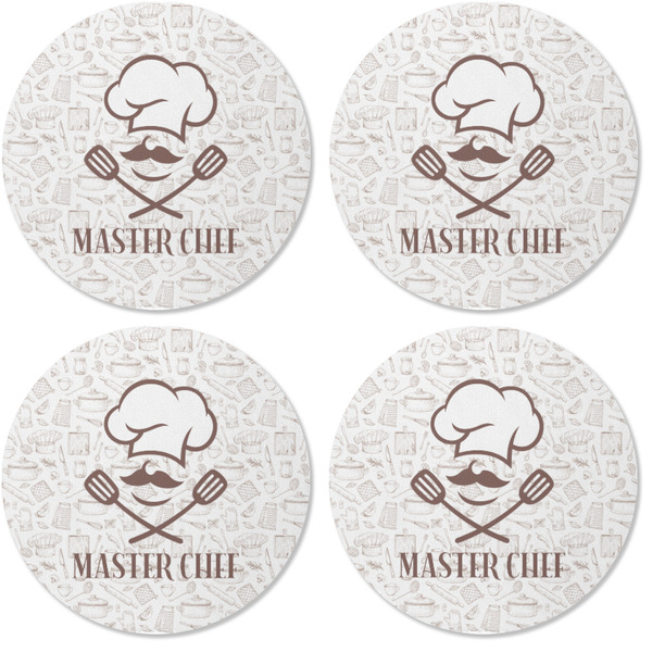 Master Chef Coaster Round Rubber Back - Apvl
