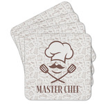 Master Chef Cork Coaster - Set of 4 w/ Name or Text