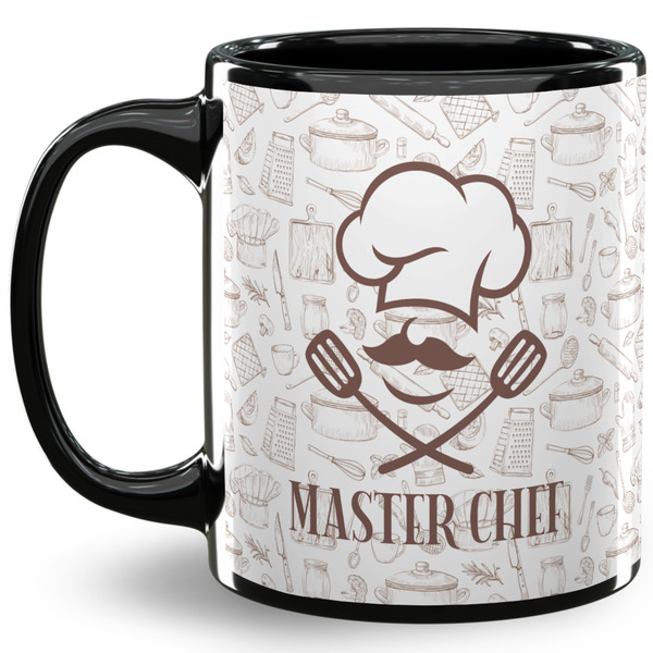 Custom Master Chef 11 Oz Coffee Mug - Black (Personalized)