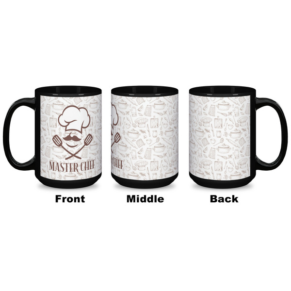 Master Chef Coffee Mug - 15 oz - Black APPROVAL