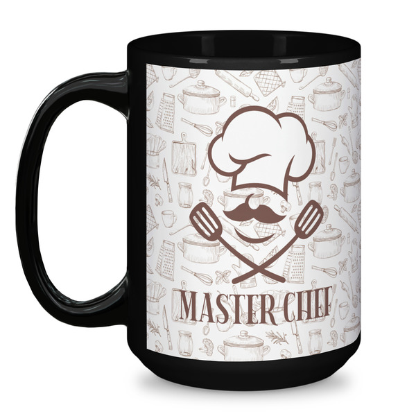 Master Chef Coffee Mug - 15 oz - Black