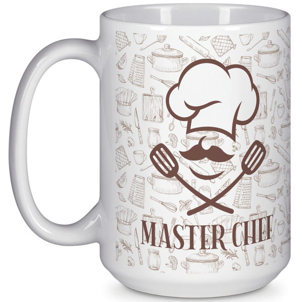 Custom Master Chef 15 Oz Coffee Mug - White (Personalized)
