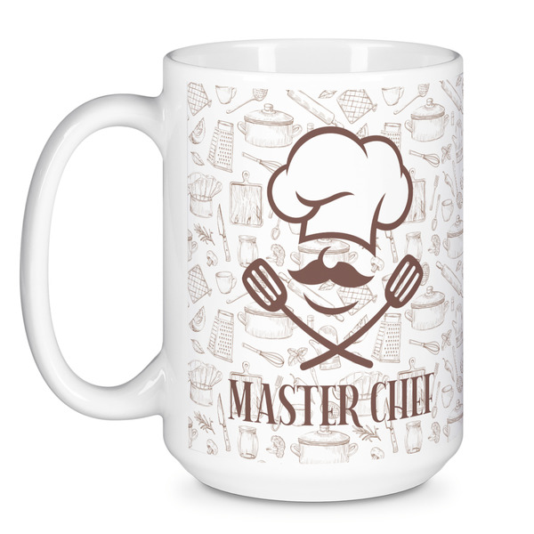 Master Chef Coffee Mug - 15 oz - White