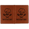 Master Chef Cognac Leather Passport Holder Outside Double Sided - Apvl