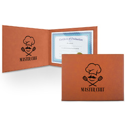 Master Chef Leatherette Certificate Holder (Personalized)