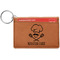 Master Chef Cognac Leatherette Keychain ID Holders - Front Credit Card